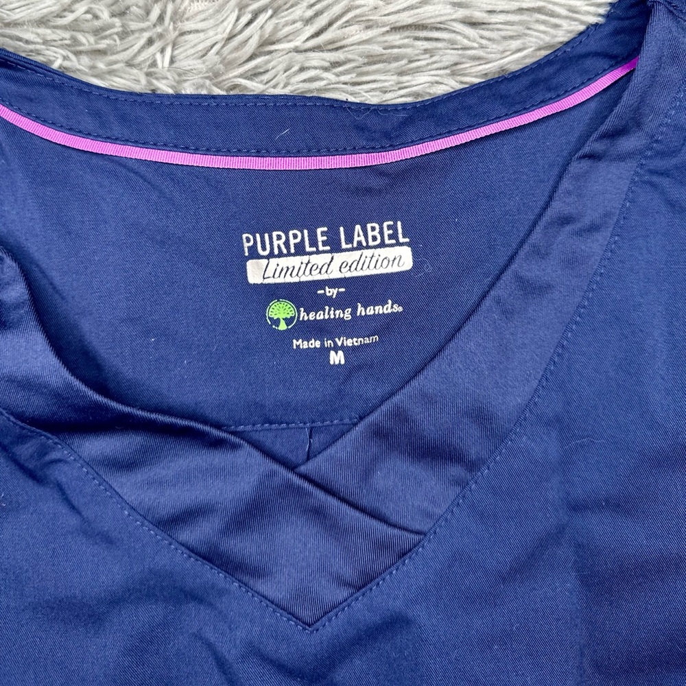 Purple label navy scrub set